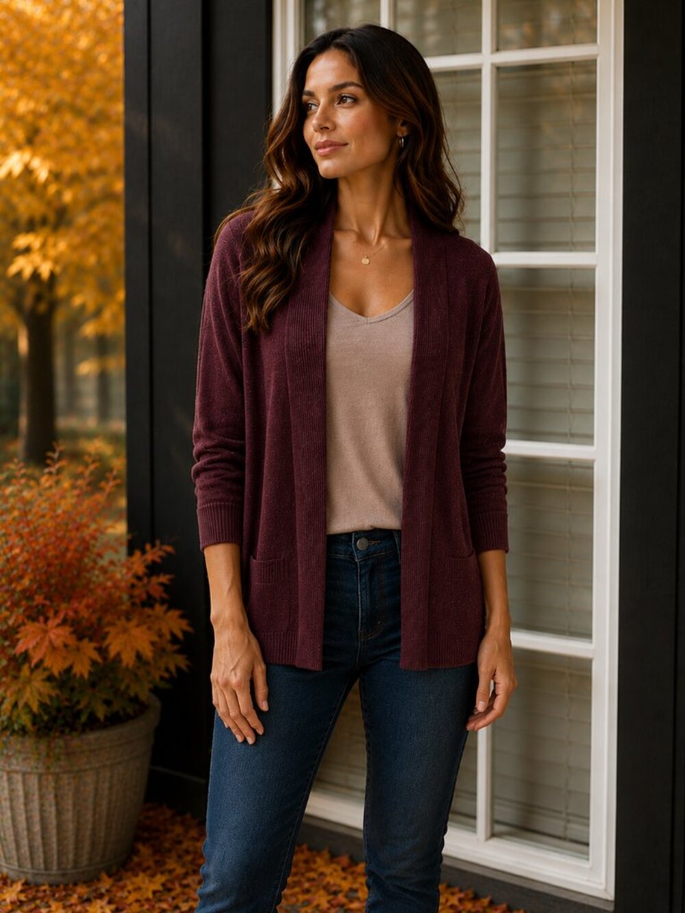 Banana Republic Purple Cardigan